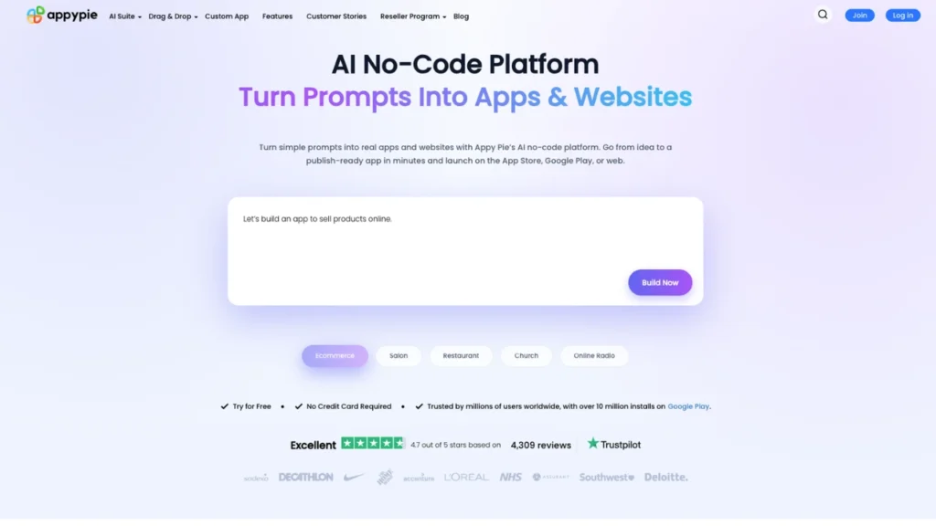 Appypie App Builder