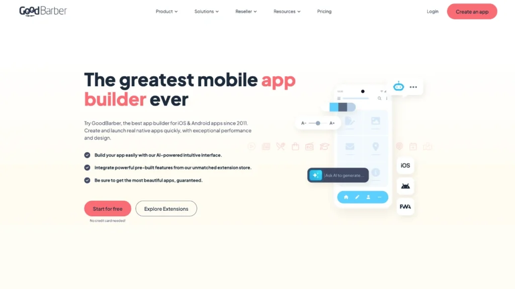 GoodBarber App Builder