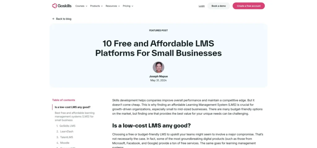 GoSkills LMS