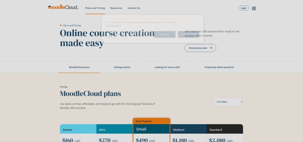 Moodle: free to download, not free to run