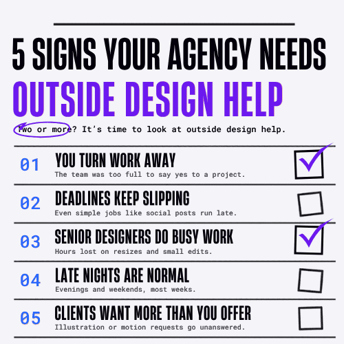 Visual content SEO checklist signs you need outside design help